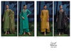 Milena 3056 A To D By Ganga Premium Pure Bemberg Silk Top Bottom With Dupatta Exporters In India